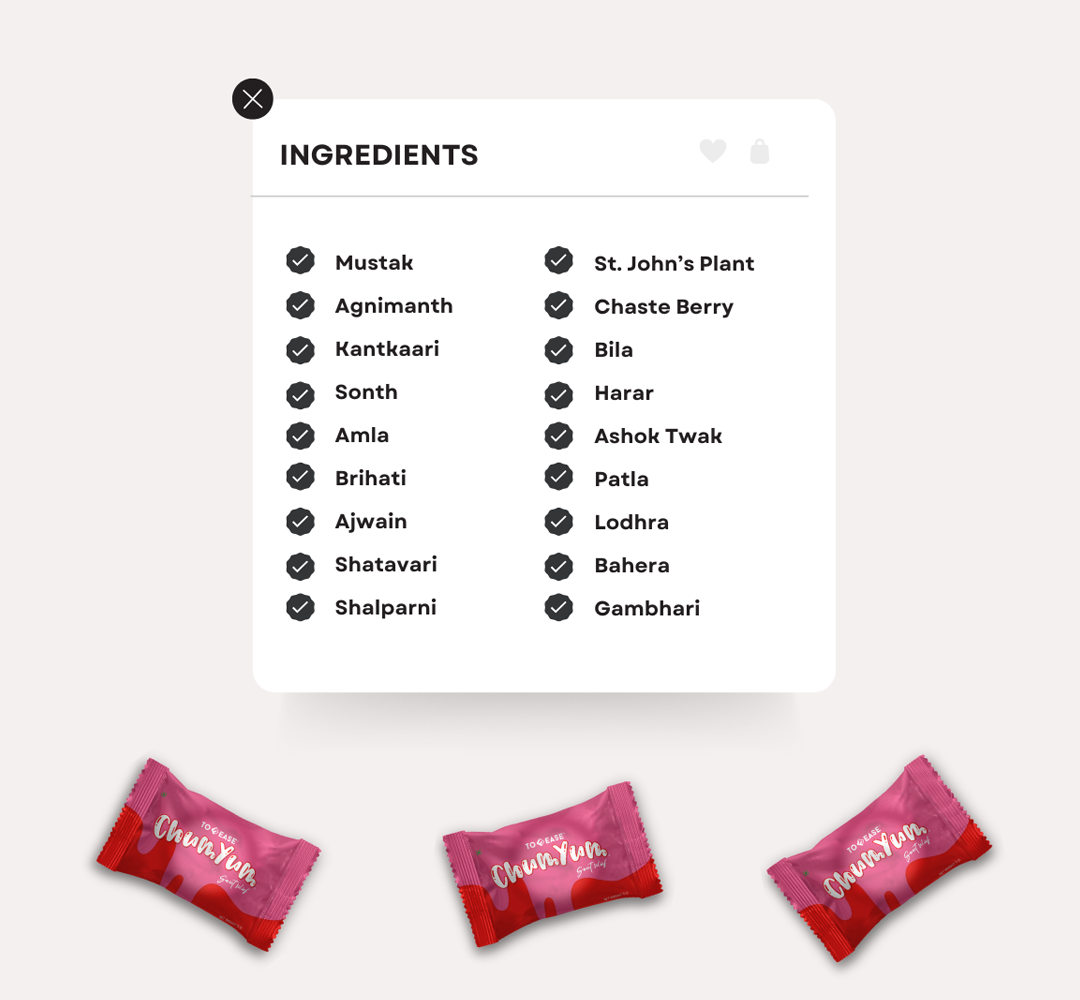 CHUMYUM | REDUCE MENSTRUAL DISTRESS
